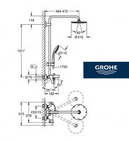 GROHE EUPHORIA XXL SYSTEM 210